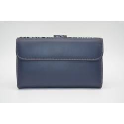 AMICHI: CARTERA MUJER PIEL MEDIANA 16 CM. 260833-AZUL