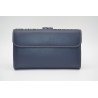 AMICHI: CARTERA MUJER PIEL MEDIANA 16 CM. 260833-AZUL