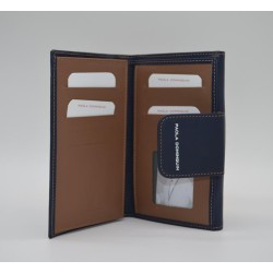 PAOLA DOMINGUIN: CARTERA MUJER PIEL MEDIANA 16 CM. 260821-AZUL
