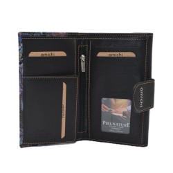 AMICHI: CARTERA MUJER PIEL HECHA EN UBRIQUE MEDIANA 16 CM. 260815