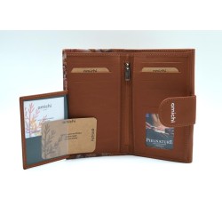 AMICHI: CARTERA MUJER PIEL HECHA EN UBRIQUE MEDIANA 16 CM. 260815