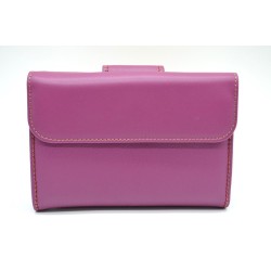 AMICHI: CARTERA MUJER PIEL HECHA EN UBRIQUE MEDIANA 14 CM. 1115-BASIC