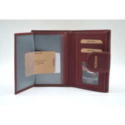 AMICHI: CARTERA MUJER PIEL HECHA EN UBRIQUE MEDIANA 14 CM. 1115-BASIC