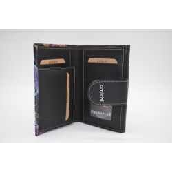 AMICHI: CARTERA MUJER PIEL HECHA EN UBRIQUE MEDIANA 14 CM. 111525