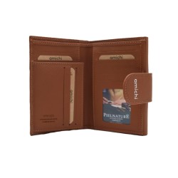 AMICHI: CARTERA MUJER PIEL HECHA EN UBRIQUE MEDIANA 14 CM. 111514