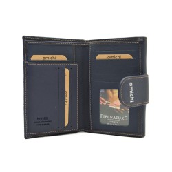 AMICHI: CARTERA MUJER PIEL HECHA EN UBRIQUE MEDIANA 14 CM. 111514