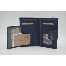 AMICHI: CARTERA MUJER PIEL HECHA EN UBRIQUE MEDIANA 14 CM. 111514