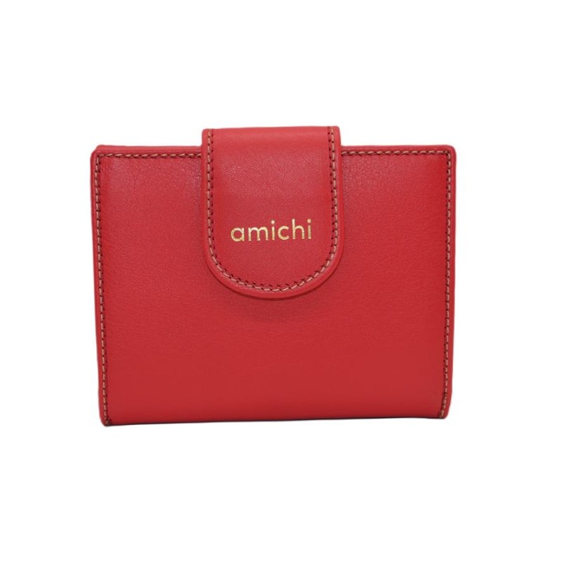 AMICHI: CARTERA MUJER PEQUEÑA 11.5 CM. PIEL 1059-BASIC