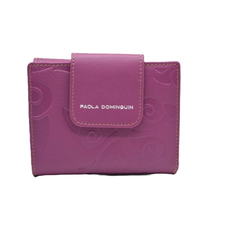 PAOLA DOMINGUIN: CARTERA MUJER PEQUEÑA 11.5 CM. PIEL 105921