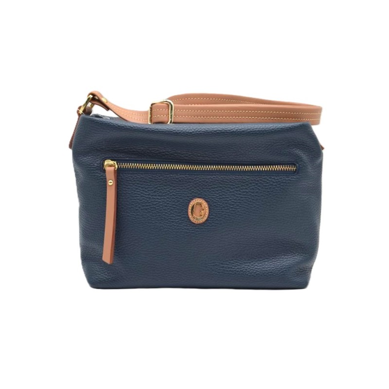 EL POTRO: BOLSO PEQUEÑO DE MUJER EN PIEL VACUNO 1512-OASIS-AZUL