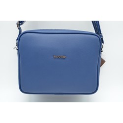 EL POTRO: BOLSO BANDOLERA DE LONA Y PIEL 2627-ANGULA-AZUL