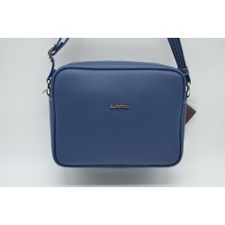 EL POTRO: BOLSO BANDOLERA DE LONA Y PIEL 2627-ANGULA-AZUL