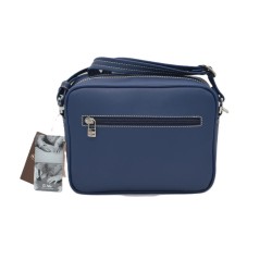 EL POTRO: BOLSO BANDOLERA DE LONA Y PIEL 2627-ANGULA-AZUL