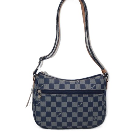 El Potro: Bolso bandolera mediano mujer 1241-CHESS-AZUL
