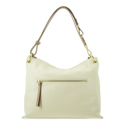 EL POTRO: BOLSO HOBO MEDIANO MUJER PIEL VACUNO 1518-OASIS-IVORY
