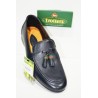 Trotters: Zapatos cómodos piel suave, azul marino.