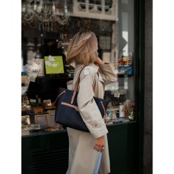 EL POTRO: BOLSO SHOPPING MUJER EN LONA Y PIEL 4501-BASE-BLANCO