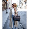 EL POTRO: BOLSO SHOPPING MUJER EN LONA Y PIEL 4501-BASE-BLANCO