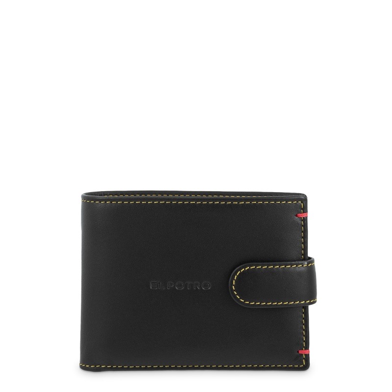 EL POTRO: CARTERA TARJETERO DE HOMBRE CON MONEDERO EN PIEL VACUNO 654-CLIP