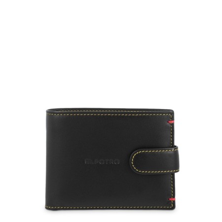 EL POTRO: CARTERA TARJETERO DE HOMBRE CON MONEDERO EN PIEL VACUNO 654-CLIP