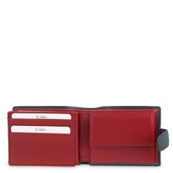 EL POTRO: CARTERA TARJETERO DE HOMBRE CON MONEDERO EN PIEL VACUNO 654-CLIP