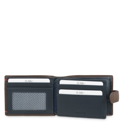 EL POTRO: CARTERA TARJETERO DE HOMBRE CON MONEDERO EN PIEL VACUNO 654-CLIP