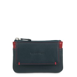 EL POTRO: MONEDERO DE CREMALLERA CON SOLAPA EN PIEL VACUNO 657-CLIP