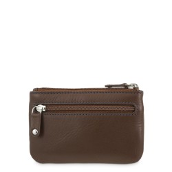 EL POTRO: MONEDERO DE CREMALLERA CON SOLAPA EN PIEL VACUNO 657-CLIP