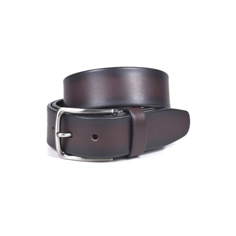 MIGUEL BELLIDO: CINTURÓN JEANS EN PIEL VACUNO 40 MM. 4691-40-MARRÓN