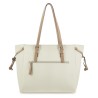 EL POTRO: BOLSO SHOPPING MUJER EN LONA Y PIEL 4501-BASE-BEIGE