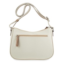 EL POTRO: BOLSO GONDOLA MUJER DE 3 CREMALLERAS EN LONA Y PIEL 4507-BASE-BEIGE
