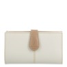 EL POTRO: CARTERA MUJER GRANDE DE LONA Y PIEL 17 CM. 4530-BASE-BEIGE