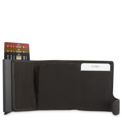 EL POTRO: TARJETERO PROTECTOR METÁLICO EN PIEL VACUNO 295-BOX