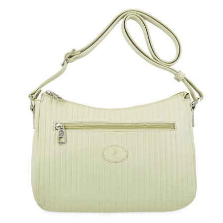 EL POTRO: BOLSO HOBO MUJER CON  BANDOLERA EN PIEL VACUNO 1406-CROMO-BEIGE