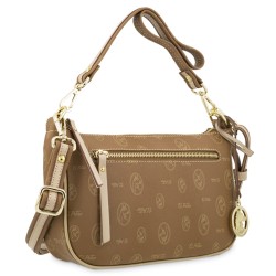 El Potro: Bolso DE ASA CORTA Y BANDOLERA MUJER EN LONA Y PIEL VACUNO 2238-VINTAGE-CUERO