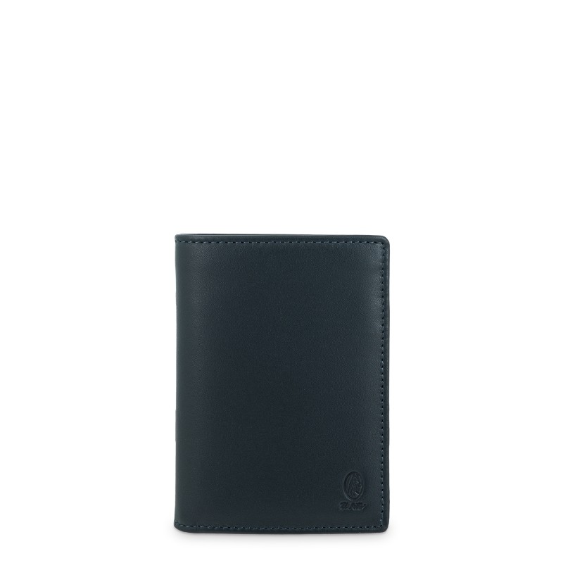 El Potro: Cartera de caballero tarjetero en piel vacuno 262 Potro-Box-AZUL