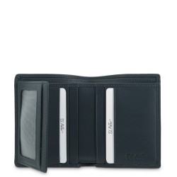EL POTRO: CARTERA DE HOMBRE DE PIEL VACUNO MEDIANA 1118-BOX-AZUL