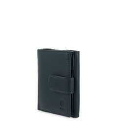 EL POTRO: CARTERA CON MONEDERO EXTERIOR EN PIEL VACUNO 222-BOX-AZUL