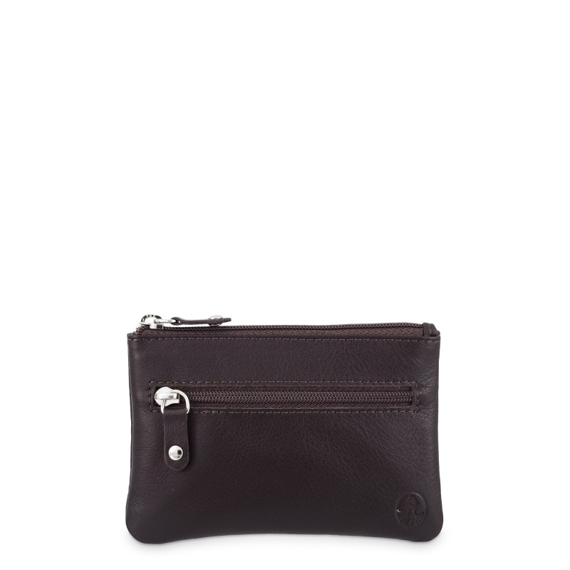 El Potro: Monedero llavero 3 cremalleras mediano en piel vacuno 279-Box