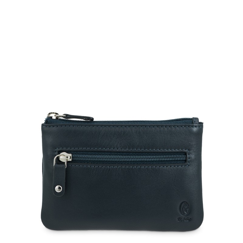 El Potro: Monedero llavero 3 cremalleras mediano en piel vacuno 279-Box