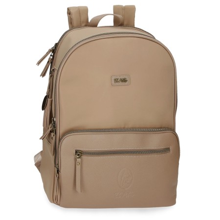 EL POTRO: MOCHILA PORTAORDENADOR DE 40 CM. 52624-LANA-BEIGE