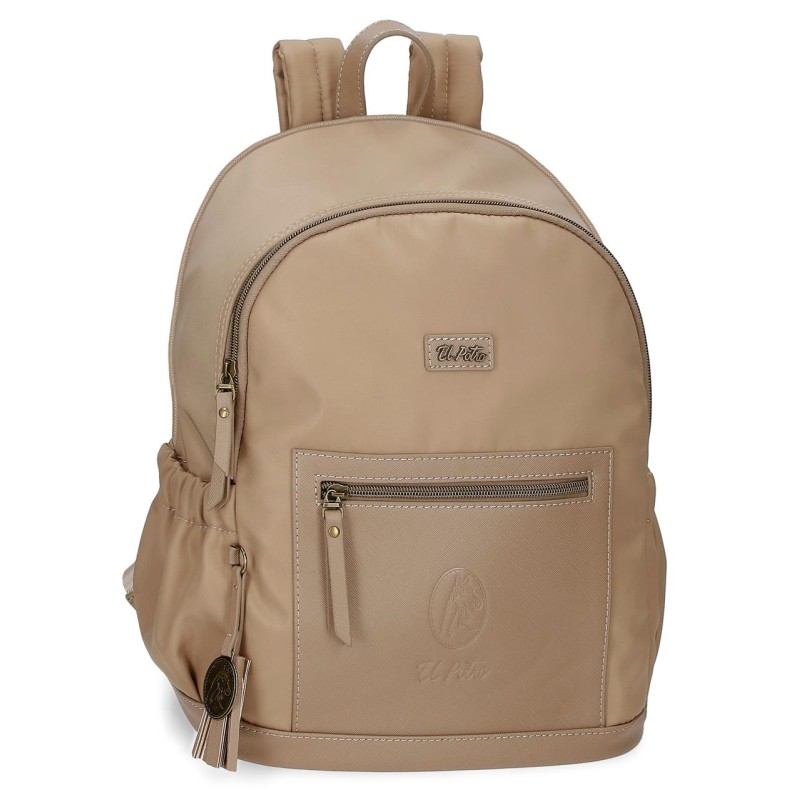 EL POTRO: MOCHILA PORTAORDENADOR DE 40 CM. 52623-LANA-BEIGE
