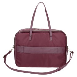 EL POTRO: PORTAORDENADOR DOS COMPARTIMENTOS 52666-LANA-BURDEOS