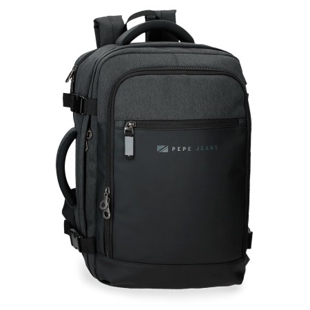 PEPE JEANS: MALETA-MOCHILA PORTAORDENADOR JARVIS NEGRA
