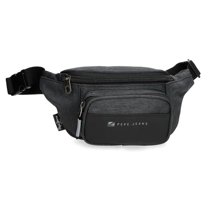 PEPE JEANS: RIÑONERA DE 2 COMPARTIMENTOS JARVIS NEGRA