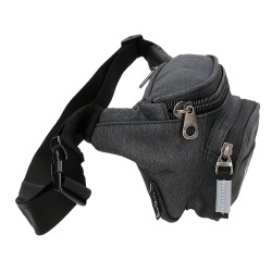 PEPE JEANS: RIÑONERA DE 2 COMPARTIMENTOS JARVIS NEGRA