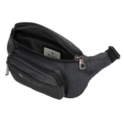 PEPE JEANS: RIÑONERA DE 2 COMPARTIMENTOS JARVIS NEGRA