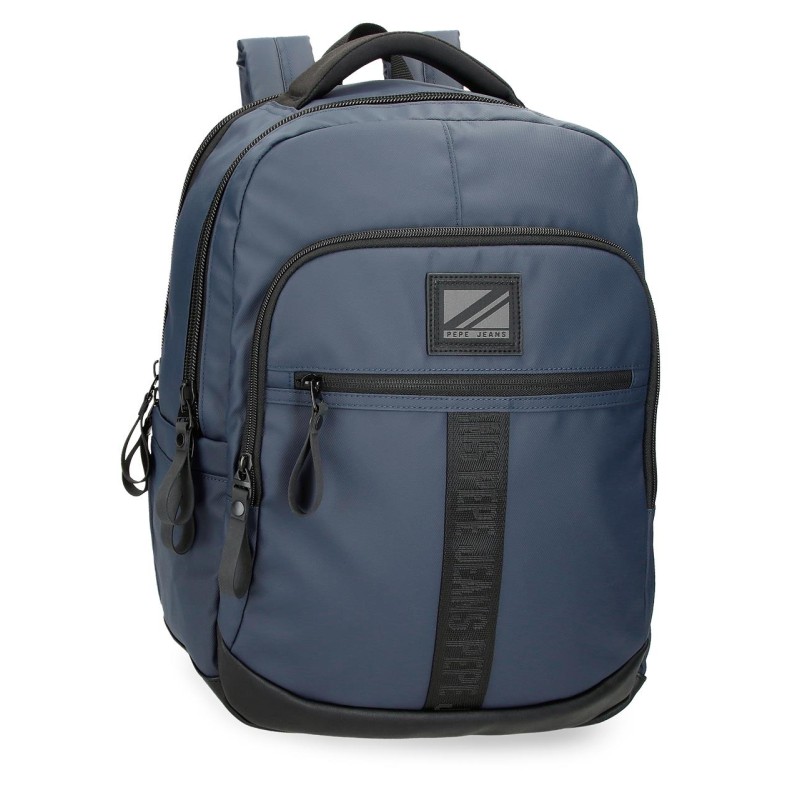 PEPE JEANS: MOCHILA PORTAORDENADOR 15,6" 2 COMPARTIMENTOS HOXTON MARINO
