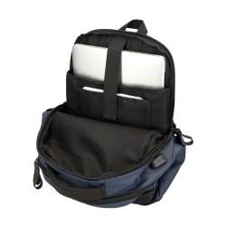 PEPE JEANS: MOCHILA PORTAORDENADOR 15,6" 2 COMPARTIMENTOS HOXTON MARINO