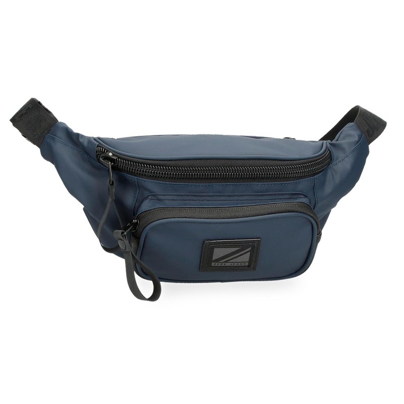 PEPE JEANS: RIÑONERA DE 2 COMPARTIMENTOS HOXTON-AZUL